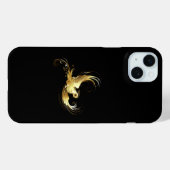 Golden Bird op zwarte achtergrond Case-Mate iPhone Case (Achterkant (horizontaal))