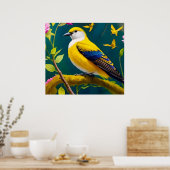 Golden Bird Poster (Keuken)