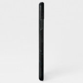 Golden Bird Skull op zwarte achtergrond iPhone Hoesje (Rechterkant)