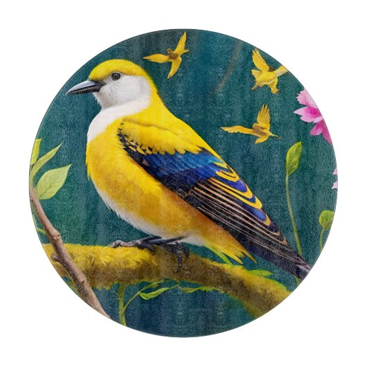 Golden Bird Snijplank (Voorkant)
