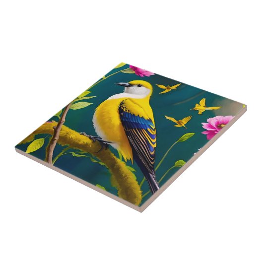 Golden Bird Tegeltje (Zijkant)