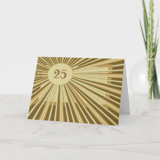 Golden Birthday Card Kaart (Voorkant)