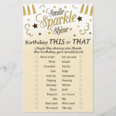 Golden Birthday Dit of dat spel (Voorkant)