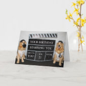 Golden Birthday Filmregisseurs Kaart (Gele Bloem)