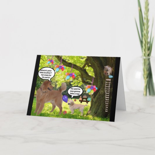 Golden Birthday Kaart (Voorkant)