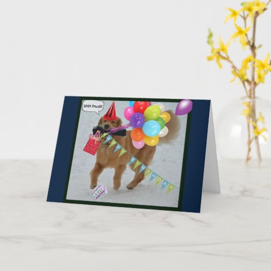 Golden Birthday Kaart (Gele Bloem)