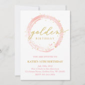 Golden Birthday Uitnodiging (Voorkant)