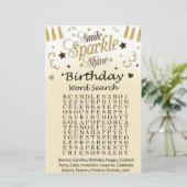 Golden Birthday Word Search Game (Staand voorkant)