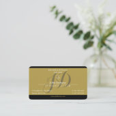 Golden Black Attorney for Law | Advocaat Visitekaartje (Staand voorkant)