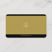 Golden Black Attorney for Law | Advocaat Visitekaartje (Achterkant)