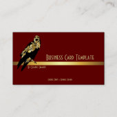 Golden Black Bird Raven Visitekaartje (Voorkant)