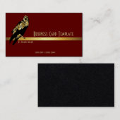 Golden Black Bird Raven Visitekaartje (Voorkant / Achterkant)