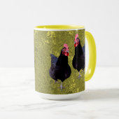 Golden Black Chickens, Coffee-Mok Mok (Voorkant rechts)