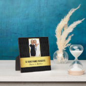 Golden Black Damask Photo Lijst 50e Jubileum Fotoplaat (Insitu)