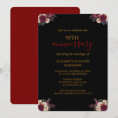 Golden Black elegante 50ste huwelijksverjaardag Kaart (Voorkant / Achterkant)