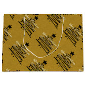 Golden Black Gift Bag Groot Cadeauzakje (Voorkant)