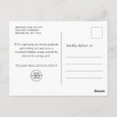 Golden Black Kerstornament Corporate Greeting Briefkaart (Achterkant)