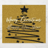 Golden Black Label Set Sparkling Wijnetiket (Enkel label)