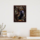 Golden Black Magic Poster (Keuken)