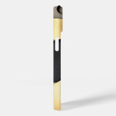 Golden & Black Overlapping Geometrisch Abstract Case-Mate iPhone Case (Achterkant / Rechts)