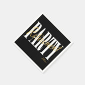 Golden & Black Pensioen Partij, Aangepaste servett Servetten (Hoek)