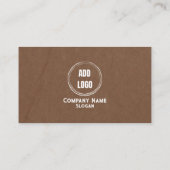 Golden & Black Plain Visitekaartje (Achterkant)