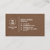 Golden & Black Plain Visitekaartje (Voorkant)