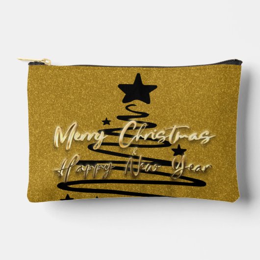 Golden Black Pouch Etui (Voorkant)