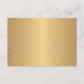 Golden Black Wedding Hotel Accomodatie Informatiekaartje (Achterkant)