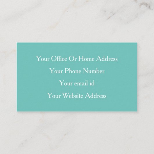 Golden Blauwgroen blauw haarsalon Glittery Pattern Visitekaartje (Achterkant)