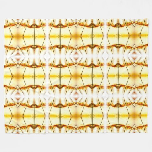 Golden Bling Fleece Deken (Voorkant (Horizontaal))