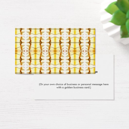 Golden Bling. Visitekaartje (Bureau)