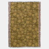 Golden  bloempatroon deken (Voorkant Verticaal)