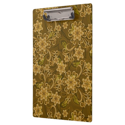 Golden  bloempatroon klembord (Links)