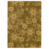 Golden  bloempatroon klembord (Achterkant)