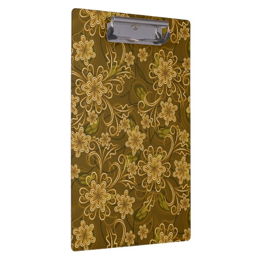 Golden  bloempatroon klembord (Rechts)