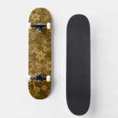 Golden  bloempatroon persoonlijk skateboard (Voorkant)