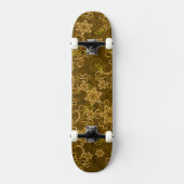Golden  bloempatroon persoonlijk skateboard (Voorkant)