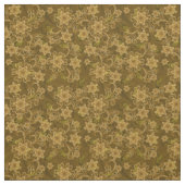 Golden bloempatroon stof (Swatch)