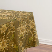 Golden  bloempatroon tafelkleed (Voorbeeld)