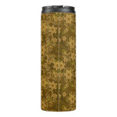 Golden  bloempatroon thermosbeker (Achterkant)