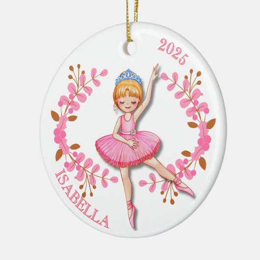 Golden Blonde Ballerina Ornament (Links)