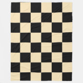 Golden Blonde with Black Square Style Fleece Deken (Voorkant)
