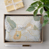 Golden Bloom Bloemen Decoupage Tissuepapier (Geschenk)
