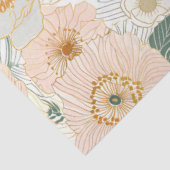 Golden Bloom Bloemen Decoupage Tissuepapier (Detail)