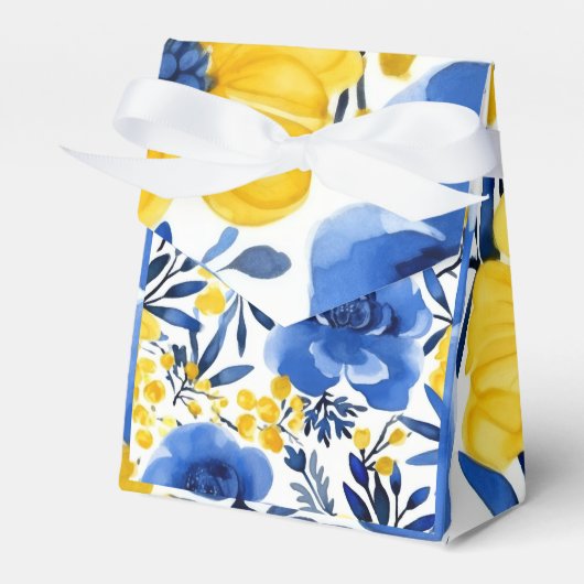 "Golden Bloom Charm" Bedankdoosjes (Voorkant Zijde)