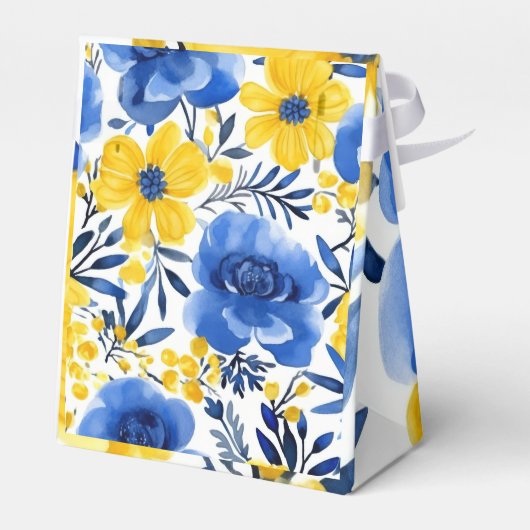 "Golden Bloom Charm" Bedankdoosjes (Achterkant)