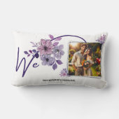 Golden Bloom Custom Paar Lumbar Kussen (Achterkant)