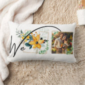 Golden Bloom Custom Paar Lumbar Kussen (Deken)