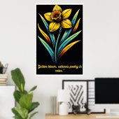 Golden Bloom: een eerbetoon aan de poëzie van Natu Poster (Thuiskantoor)